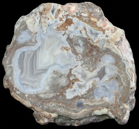 Crystal Filled Dugway Geode (Polished Half) #67489